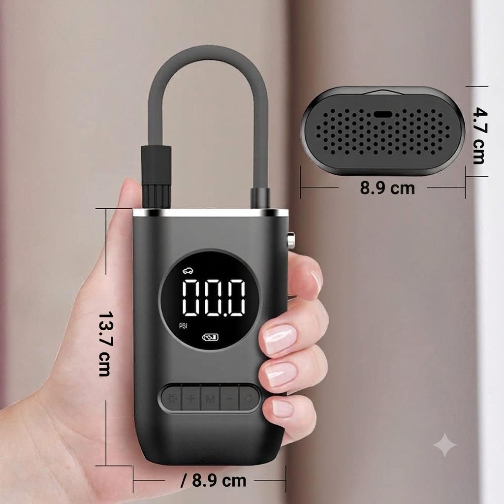 INFLADOR INTELIGENTE Portátil, Inalámbrico y Recargable.  OFERTA SOLO POR HOY!